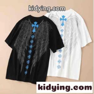 メンズ 個性派 クルーネック 柔らかい 着心地いい クロムハーツ ブランド コピー 半袖Tシャツ コピー 春夏 トップス カジュアルkid260bKH5z