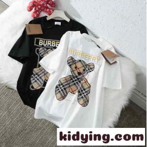 可愛い おしゃれ ゆったり プリント クールネック バーバリー スーパーコピー 半袖tシャツ コピー 人気 定番 着心地いいkid26WbyGXn