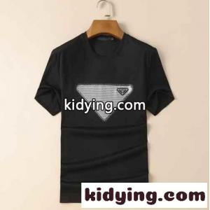 プラダ コピーブランド Tシャツ コピー クラシック 半袖 カジュアル おしゃれ 春夏 新作 合わせやすい 定番 人気 ホワイト ブラックkid268fqSHr