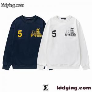 おしゃれ 合わせやすい 着回し クールネック プリント ルイ・ヴィトン Tシャツ コピー 長袖 カジュアルkid261XfKfa