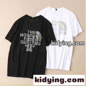 大人気 gucci コピー×THE NORTH face コピー グッチ コピー Tシャツ コピー メンズ 半袖 メンズ クールネック カジュアル 定番 ホワイト ブラックkid269HbOva