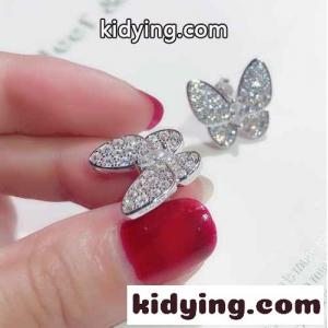 キラキラ  蝶結び  可愛い  ヴァンクリーフ&アーペル ピアス コピー レディース イヤリング シルバー925 18kゴールドメッキkid26THP55z