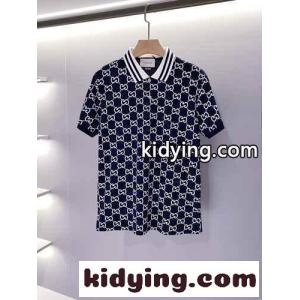 着心地いい 定番 カジュアル ポロシャツ メンズ グッチ コピー Tシャツ コピー 半袖 ロゴプリント ファッションkid26vS5naa