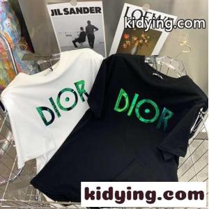 シンプル 合わせやすい ラウンドネック クリスチャン・ディオール スーパーコピー 半袖tシャツ コピー ホワイト ブラックkid26CqOfOv