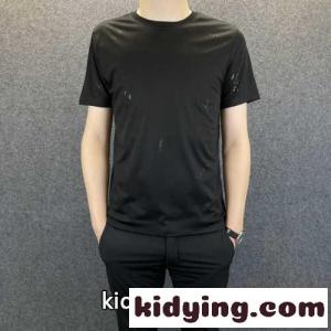 メンズ ファッション プラダ コピー 半袖tシャツ コピー シンプル カジュアル 合わせやすい ラウンドネック ホワイト ブラックkid2695neqm