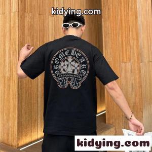 話題 ブラック レッド ストリート トレンド注目 半袖Tシャツ CHROME hearts コピーブランド クロムハーツ コピーブランド コピーkidying26juKTHn