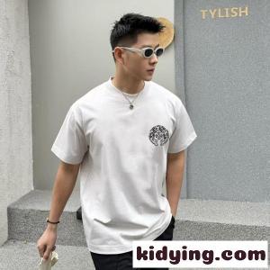 新作人気 CHROME hearts コピー クロムハーツ コピー コピー 半袖Tシャツ コンパクトロゴ 洗練スタイル デイリーkidying26WryyWr