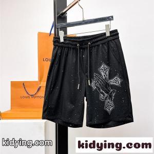 注目 ブラック CHROME hearts コピー クロムハーツ コピー コピー シルバー モード系 高級感 カジュアル ハーフパンツkidying265z85Hr