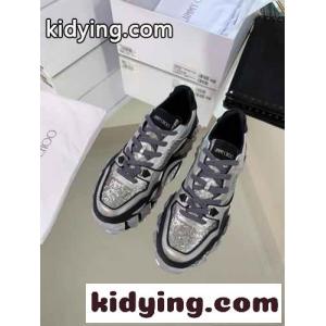 Jimmy choo コピー秋冬の最新のダイヤモンドベース Diamond x Trainerスニーカーの高バージョン ジムシューズ レディース  コピーkid26CyS9ze