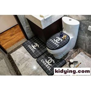 シャネル コピーブランド トイレマットセット コピー ブラック 心地良いです 滑るのを防ぎます 静かな音 浴室 人気kid26fqaK1r