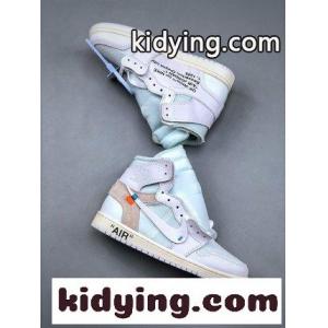 ​Air Jordan 1 x OFF-white ブランド コピー 白連名  靴のネット紗 踵香港宝などの大部分の材料を購入する オフホワイト ブランド コピー 新作 シューズ コピーkid26rGra0f