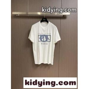 2026SS クルーネック 半袖Tシャツ クリスチャン・ディオール ブランド コピー Tシャツ コピー ホワイトkid261f41ja