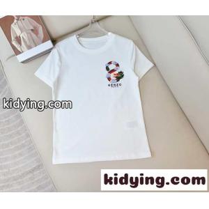 YEAR OF THE DRAGON CREST エンブロイダリー 半袖Tシャツ ケンゾー Tシャツ コピー ホワイトkid26uSLHHr
