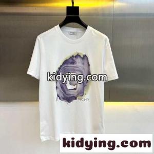 ベーシック クルーネック プリント コットン ジバンシィ コピー Tシャツ コピー 半袖 ホワイトkid26THTjKD