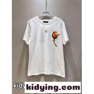 DGロゴ&イエローローズパッチ ドルチェ&ガッバーナ スーパーコピー 半袖Tシャツ 偽物 ホワイトkid2619Hrye