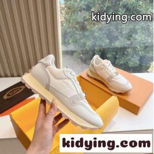 トッズ ケイト レザー＆ファブリック スニーカー スーパーコピー レディース ホワイトkid26jqOXri