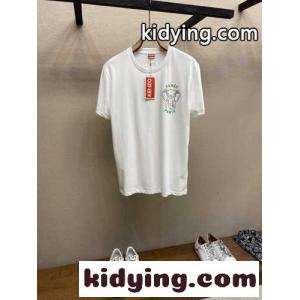 おしゃれ 人気 クルーネック エレファント 半袖Tシャツ メンズ ケンゾー Tシャツ コピー ホワイトkid26LDWrym