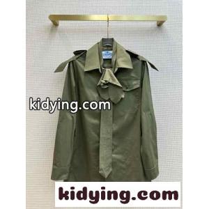 洗練された カジュアル おしゃれ コットン シャツ プラダ ブランド コピー シャツ コピーkid26PD4Lve