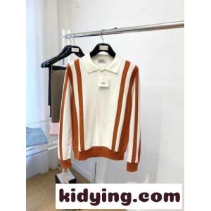 カジュアル おしゃれ エルメス スーパーコピー セーター コピー 長袖 ニット ポロシャツkid26K1jSDu