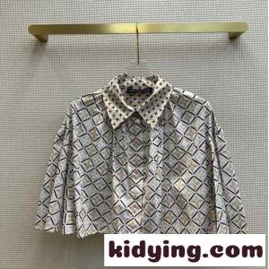 LV バイ・ザ・プール モノグラムタイルケープブラウス ルイヴィトン スーパーコピー シャツ コピー レディースkid26fCSXju