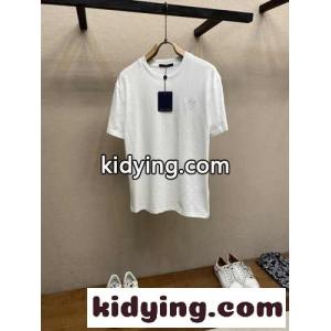 ダミエ クルーネック Tシャツ ルイ・ヴィトン 半袖Tシャツ コピー ホワイトkid26Hf8HjC
