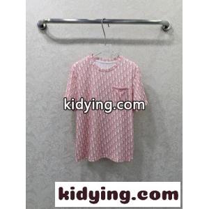 存在感抜群 総柄 半袖Tシャツ クリスチャン・ディオール コピー Tシャツ 偽物 ピンクkid26HbeyOr