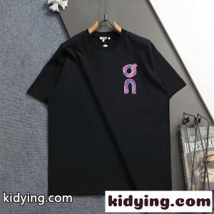 loewe コピー ロエベ コピー コピー 限定注目 ブラック プリント 個性派 カジュアル 半袖Tシャツkidying264TnaCm