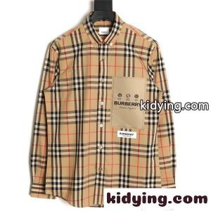 トレンド上昇 ベージュ チェック柄 burberry スーパーコピー バーバリー スーパーコピー スーパーコピー クラシック エレガンス 長袖シャツkidying26Sfa01r