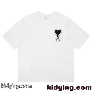新規入荷 多色展開 ハート刺繍 軽量 定番 2026新作 半袖Tシャツ AMI PARIS アミ パリス コピーkidying260Lbqee