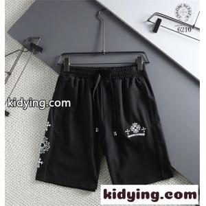 プレミアム クロムハーツ スーパーコピー コピー 刺繍 ハーフパンツ ブラック ストリート 高級感 CHROME hearts スーパーコピーkidying261TbyWj