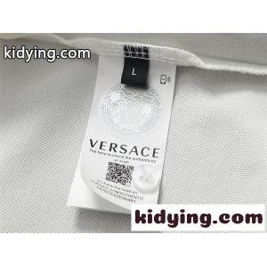 上品 versace コピーブランド ポロシャツ ブラック ヴェルサーチ コピーブランド コピー 半袖 ラグジュアリー きれいめ 高見えkidying269PXDOj