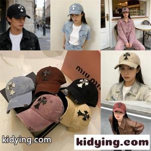 クロムハーツ コピーブランド コピー 人気 クロス刺繍 キャップ ヴィンテージ加工 ダメージ風 CHROME hearts コピーブランド  男女兼用kidying26GHvCuu