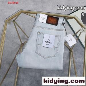 Berluti 美脚 スリムフィット ベルルッティ コピー デニムパンツ ライトブルー シンプル カジュアルkidying26yqmGLj
