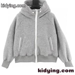 保温性抜群 ライトグレー ジップパーカー 温か素材 冬 Canada goose コピー カナダグース コピー コピーkidying269TLPbC