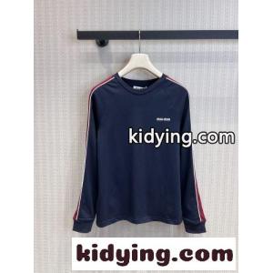 カジュアル クルーネック 長袖Tシャツ ミュウミュウ スーパーコピー Tシャツ コピー コットンkid26SHX5vy