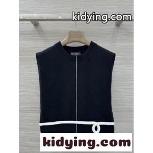 シャネル コピー ニット コピー 合わせやすい ベスト風 カシミアウォーマー ブラックkid26KDeeGr