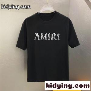 AMIRI 半袖Tシャツ ダメージ風ロゴ ストリート系 個性派 おしゃれ トップス アミリ コピーkidying26KTfSXD