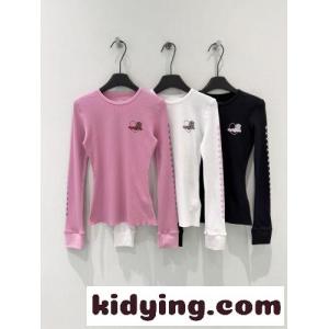 3色あり ロゴ入り 長袖Tシャツ クロムハーツ コピー Tシャツ 偽物 クルーネックkid26mWfy0v