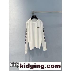 クロムハーツ コピー Tシャツ 偽物 人気 カジュアル ロゴ入り 長袖Tシャツ ホワイトkid269j0jiC