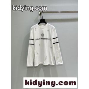 スタイリッシュ カジュアル 長袖Tシャツ クロムハーツ コピー Tシャツ 偽物 ホワイトkid260b8XPn