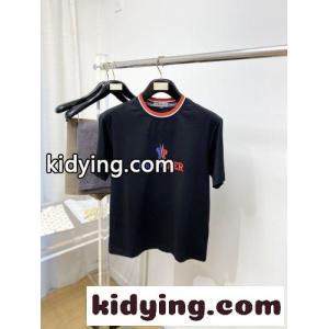 スタイリッシュ カジュアル 半袖Tシャツ モンクレール コピー Tシャツ 偽物 ブラックkid26TzOrGr