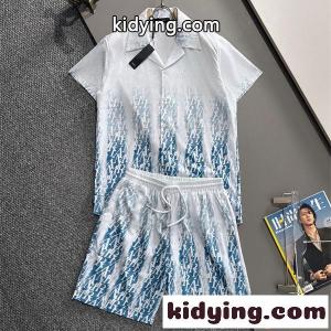セットアップ 半袖シャツ AMIRI ショートパンツ 総柄デザイン リゾート風 アミリ コピー 夏用kidying26S55PHb