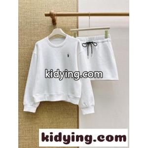 スウェットシャツ＆ミニスカート 2点セット ラルフローレン セットアップ 偽物 ホワイトkid26eO9PTb