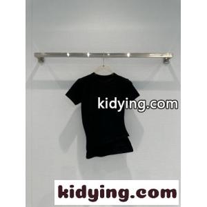 レイヤード風 半袖Tシャツ アレキサンダーワング Tシャツ コピー ブラックkid26Tn051n