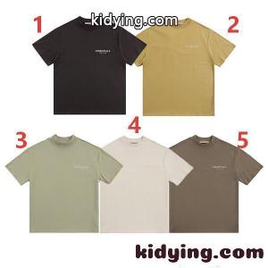 半袖Tシャツ ブラック シンプル 無地見え ストリート ESSENTIALS 着回し万能 高見え エッセンシャルズ コピーkidying26qqeuWD
