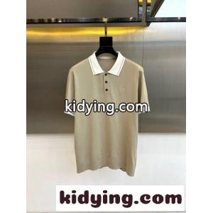定番 カジュアル 配色 ポロシャツ エルメネジルド・ゼニア Tシャツ 偽物 ベージュkid26K1b4ry
