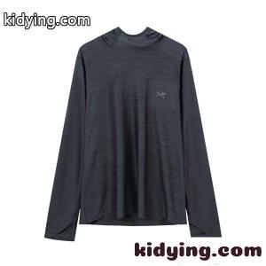 アークテリクス コピー ダークグレー 機能素材 ARCTERYX 長袖 UVパーカー ストレッチ 快適 軽量設計kidying26HDOXXb