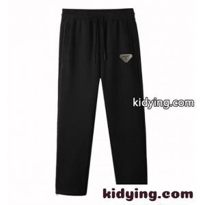 プラダ スーパーコピー コピー ブラック prada スーパーコピー イージーパンツ 軽量素材 上品 リラックス モード系 パンツkidying264Tb4bC