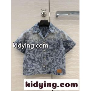 LV ブルーム デニムシャツ ルイ・ヴィトン シャツ コピー 半袖トップスkid26jSvaei