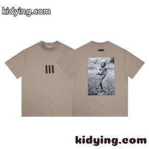ESSENTIALS プリント エッセンシャルズ 偽物 半袖Tシャツ アートデザイン カジュアル 個性派 おしゃれkidying26jiC09D
